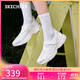 斯凱奇（Skechers）漫月瑪麗珍淺口單鞋女鞋秋2025新款蕾絲厚底運動(dòng)休閑鞋177604