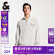 杰克·瓊斯（JACK&JONES）男裝冬季NBA聯(lián)名勇士隊寬松潮流拉鏈立領(lǐng)針織毛衣男款224413003 奶白A42 常規 奶白A42 M 175