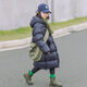 鵝小寶童裝2024新款冬男女童親子裝95鵝絨服加厚中長(zhǎng)款兒童羽絨服 藏青色 130 充絨量：184g