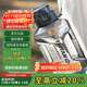 樂扣樂扣（LOCK&LOCK）小水庫大容量塑料運(yùn)動(dòng)水杯戶外冷水壺刻度把手男女杯子2.2L灰色