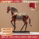 RWTW皇室駿騎馬到成功擺件琺瑯彩合金工藝品辦公室玄關(guān)裝飾送開(kāi)業(yè)禮物 RD琺瑯彩皇室駿騎唐馬（小號啡色）