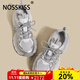 NOSSKISS奢侈品牌女鞋厚底老爹鞋女2025新款小個(gè)子百搭增高配闊腿褲休閑鞋 冰川銀 單層 【精美禮盒】 37 【標準碼】