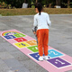 跳格子地墊親子小玩具戶外活動體能兒童跳房子幼兒園感統(tǒng)訓練器材 1(款式噴繪布