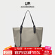 UR托特包包女士手提包時尚單肩包大容量包多隔層防水牛津布休閑女包 卡其色