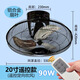 ASSAM純銅吸頂風(fēng)扇商用樓頂扇360度旋轉(zhuǎn)搖頭吊扇工業(yè)遙控天花吊頂風(fēng)扇 20寸遙控款-金屬葉-黑色