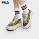 FILA 斐樂官方女鞋CARROT摩登板鞋蘿卜鞋休閑厚底鞋子女 夜曲紫/古白色-NA 37.5