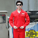 維菲黎（WEIFEILI）春秋雙層防靜電工作服套裝加油加氣站中石油工裝定制工程服定制 大紅 夏季薄長(cháng)袖 175/XL