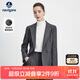 Navigare意大利小帆船女士通勤休閑西服簡(jiǎn)約利落西裝外套2331804506 灰XL