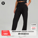 lululemon丨Loungeful 女士休閑直筒長(cháng)褲 LW5EK3S 黑色 L /10