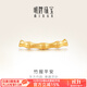 明牌珠寶 足金硬金黃金竹報平安串珠轉運珠AFP0872定價(jià)J 約0.35-0.43克 串珠款