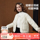 ASK JUNIOR【校服神器】女童羽絨服冬90絨保暖內膽兒童羽絨服 米白色 170 