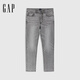 蓋璞（GAP）男裝2025春季新款微彈中腰柔軟修身牛仔褲百搭休閑長(cháng)褲720821 灰色 32 (175/84A)亞洲尺碼