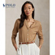 Polo Ralph Lauren 拉夫勞倫  女裝 經(jīng)典款修身版型羊毛針織開襟衫 260-駝色 S
