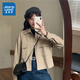 真維斯（Jeanswest）女裝 秋季新款 女裝外套簡(jiǎn)約休閑時(shí)尚百搭流行外搭LE 卡其色8970 155/80A/S