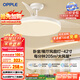 歐普（OPPLE）風(fēng)扇燈吊扇燈遙控LED照明Ra95餐廳臥室吊燈變頻低噪包安裝 冰風(fēng)白