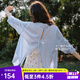Olrain【輕薄透氣防曬衫】夏季女裝襯衫女時(shí)尚慵懶寬松襯衣衣服空調(diào)衫 藍(lán)色 S