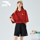 安踏運動套裝女紅色簡單POLO短褲羽毛球服冰絲速干棒球服兩件套女 -3經(jīng)典紅【男女同款】 M/170