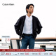 Calvin KleinJeans25男士ck雙面用商務(wù)休閑紳士風(fēng)針扣腰帶皮帶禮物4G7029G V1D-太空黑/細紋灰 90cm