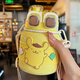 GULOO兒童保溫杯大容量庫洛米316不銹鋼雙飲水壺學(xué)生上學(xué)便攜吸管杯子 布丁狗 620ml 【雙飲+吸管】