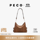 PECO小丑Hobo包植鞣皮單肩斜挎通勤旅行大容量軟皮托特女包生日禮物 中號琥珀色頭層半樹(shù)膏牛皮預售15天