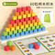高麗寶貝（Goryeo baby）正方體積木玩具兒童小學(xué)生用數(shù)學(xué)教具學(xué)具幾何立體方塊拼搭玩具 60粒正方體積木【基礎(chǔ)款-樺木】