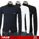 Hugo Boss 黑標 3件裝男士休閑長(cháng)袖圓領(lǐng)T恤 50492321 10243514 黑/深藍/白 990 M