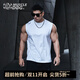 MUSCLE DOG肌肉狗 運(yùn)動(dòng)背心男士夏休閑百搭寬松圓領(lǐng)寬肩健身工字背心訓(xùn)練服 白色 L