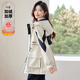 TERRE BLEUE加絨加厚保暖棉衣女2025冬季新款時(shí)尚高級感小個(gè)子寬松外套 白色