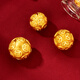 Lossot投資金足金3D硬金路路通金錢珠子散珠黃金轉(zhuǎn)運(yùn)珠手鏈DIY金飾配件