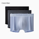 Calvin Klein內衣【情人節禮盒黑標系列】本命年新年紅ck三條順滑低腰內褲男 33V-太空黑/炭灰/冰藍 3條 L