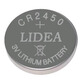 HIKOCHI 2粒 LIDEA CR2450 3V lithium battery 電池