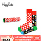 Happy Socks秋冬款襪子女男襪多巴胺璀璨星星襪中筒襪禮盒 歡樂(lè )雪人 1雙 M 36-40