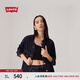 Levi's李維斯女士美式復古休閑簡(jiǎn)約潮流時(shí)尚ins風(fēng)牛仔短外套上衣 深藍色 L