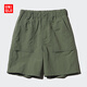 優(yōu)衣庫童裝男童女童尼龍休閑短褲沙灘褲戶(hù)外防水輕薄半褲474585 57 深橄欖色 120