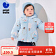 迷你巴拉【鵝絨】冬季新款男女童寶寶厚款保暖羽絨外套【三防】 藍色調00388 100