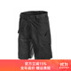 赫利肯格子布戰術(shù)短褲 UTK耐磨短褲戶(hù)外休閑工裝多袋短褲戰術(shù)褲 戰術(shù)黑 M 【適合體重140斤-160斤】
