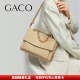 GACO品牌奢侈包包女包单肩包女士斜挎包520情人节生日礼物送女友老婆 咖白色 礼盒装