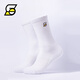 SLAMBLE男長(cháng)筒襪潮加厚吸汗運動(dòng)中高筒糖果色大碼男襪 白色*1 L（42-46）