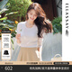 歌力思（ELLASSAY）【博主同款】秋季新款100%綿羊毛曠野美拉德柔軟修身針織衫女 純凈白 S