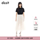 DZZIT地素半身裙2025夏季新款層疊蕾絲荷葉邊設(shè)計(jì)裙子女3J2S4159B 米白色 常規(guī) XS