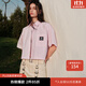moussy 秋季女裝新款短款條紋米奇印花短袖襯衫女028GSQ30-0130 091淺粉色 00020/F