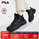 FILA 斐樂(lè )官方女鞋加絨老爹鞋2025冬季貓爪6代中幫厚底休閑鞋