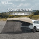 清系（SERIES CLEAR）戶外特斯拉車尾帳篷黑膠防曬帳篷野營汽車車邊天幕遮陽自駕裝備
