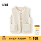 森馬（Semir）馬甲女冬季仿羊羔毛雙面穿圓領(lǐng)內搭2025慵懶復古上衣109725103003