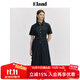 ELAND衣戀牛仔連衣裙女休閑通勤收腰純棉舒適長(zhǎng)裙子2025新款 深牛仔色(57)D/Indigo L 170