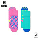Happy Socks【新品】Happy Socks多巴胺寶寶地板襪秋冬通用防滑地板襪2雙裝 泰迪熊心心顆粒 1雙 均碼 12-24M