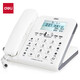 得力（deli） 來(lái)電大屏顯示辦公家用固定電話(huà)機 免提功能 固定電話(huà) 溫度顯示萬(wàn)年歷（白色）790