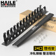 HAILE海樂(lè )12檔24口加厚金屬理線(xiàn)架19英寸1U機架式機柜成品網(wǎng)線(xiàn)線(xiàn)纜理線(xiàn)器器梳理器HT-1U