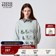 Teenie Weenie小熊女裝設計感紅色衛衣寬松韓版美式慵懶chic風(fēng)上衣 中灰色 M (165)