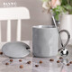 半物生活陶瓷馬克杯情侶杯子高顏值咖啡杯辦公室水杯女士早餐杯創(chuàng  )意喝水杯